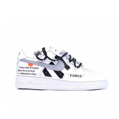 Παπούτσι - Nike Air Force 1 07 Low White Black Silver